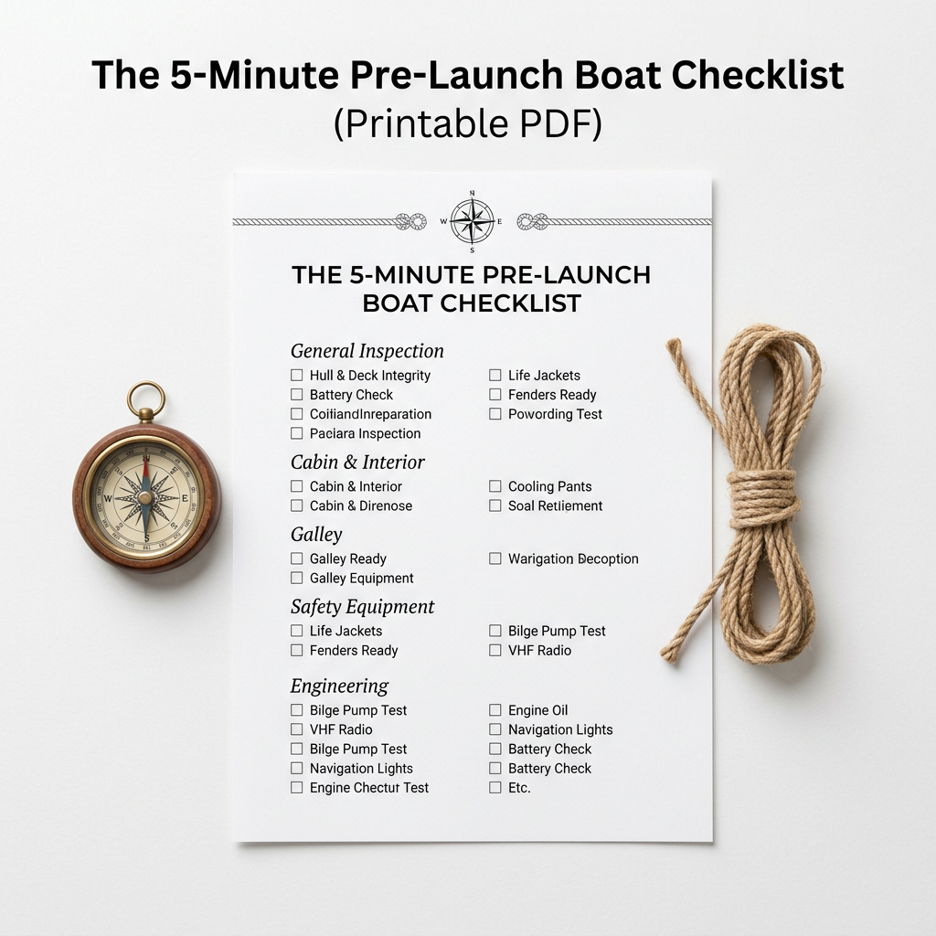 5-Minute Pre-Launch Boat Checklist