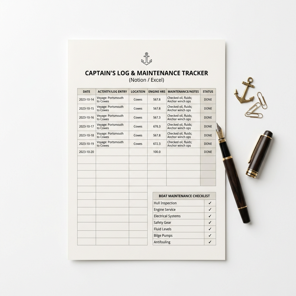 Captain's Log & Maintenance Tracker
